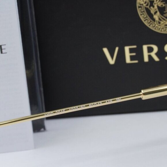 Versace VE2245 100280 Rectangle Sunglasses – Gold/Blue - Picture 9 of 10